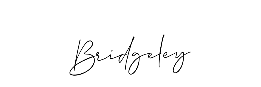 if you are searching for the best signature style for your name Bridgeley. so please give up your signature search. here we have designed multiple signature styles  using Allison_Script. Bridgeley signature style 2 images and pictures png
