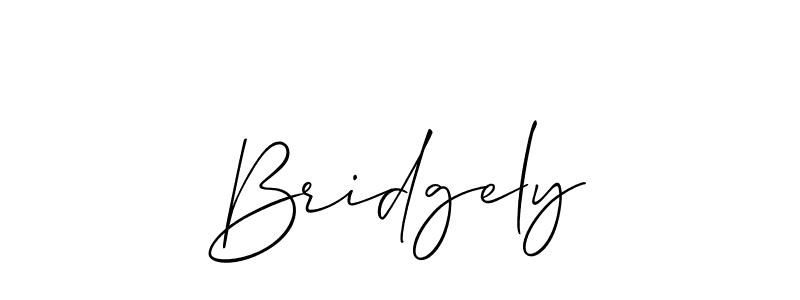 Also we have Bridgely name is the best signature style. Create professional handwritten signature collection using Allison_Script autograph style. Bridgely signature style 2 images and pictures png