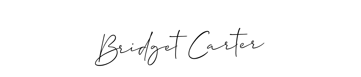 Similarly Allison_Script is the best handwritten signature design. Signature creator online .You can use it as an online autograph creator for name Bridget Carter. Bridget Carter signature style 2 images and pictures png