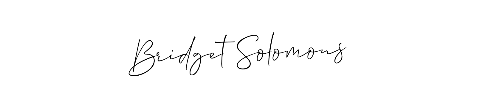 This is the best signature style for the Bridget Solomons name. Also you like these signature font (Allison_Script). Mix name signature. Bridget Solomons signature style 2 images and pictures png