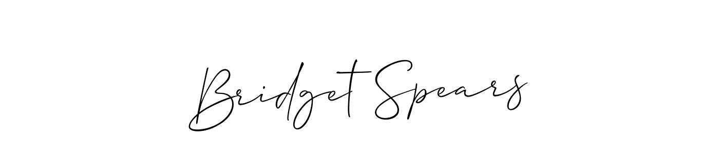 Best and Professional Signature Style for Bridget Spears. Allison_Script Best Signature Style Collection. Bridget Spears signature style 2 images and pictures png
