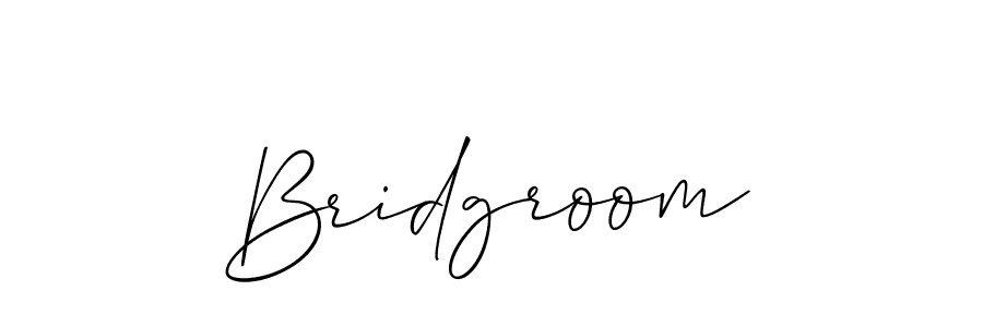 You should practise on your own different ways (Allison_Script) to write your name (Bridgroom) in signature. don't let someone else do it for you. Bridgroom signature style 2 images and pictures png