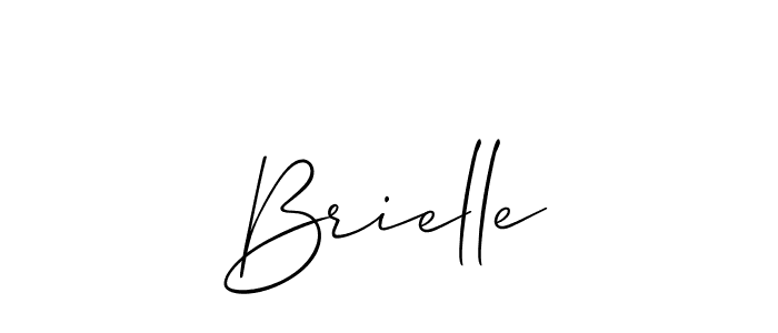 How to make Brielle signature? Allison_Script is a professional autograph style. Create handwritten signature for Brielle name. Brielle signature style 2 images and pictures png