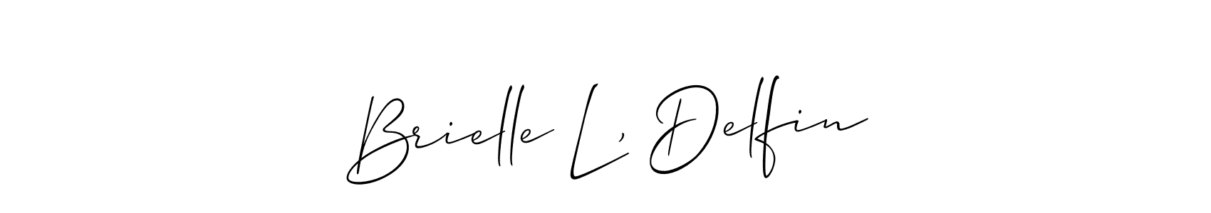 You can use this online signature creator to create a handwritten signature for the name Brielle L, Delfin. This is the best online autograph maker. Brielle L, Delfin signature style 2 images and pictures png