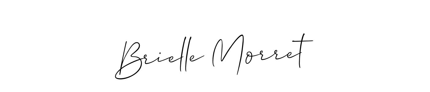 How to make Brielle Morret name signature. Use Allison_Script style for creating short signs online. This is the latest handwritten sign. Brielle Morret signature style 2 images and pictures png