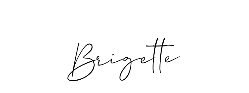 Make a beautiful signature design for name Brigette. With this signature (Allison_Script) style, you can create a handwritten signature for free. Brigette signature style 2 images and pictures png