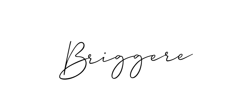 How to make Briggere signature? Allison_Script is a professional autograph style. Create handwritten signature for Briggere name. Briggere signature style 2 images and pictures png