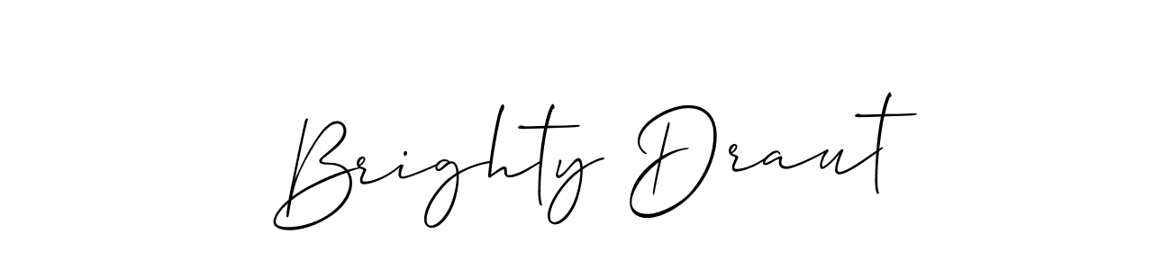 Make a short Brighty Draut signature style. Manage your documents anywhere anytime using Allison_Script. Create and add eSignatures, submit forms, share and send files easily. Brighty Draut signature style 2 images and pictures png