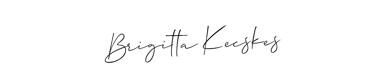 Design your own signature with our free online signature maker. With this signature software, you can create a handwritten (Allison_Script) signature for name Brigitta Kecskes. Brigitta Kecskes signature style 2 images and pictures png