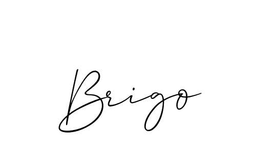 Make a beautiful signature design for name Brigo. With this signature (Allison_Script) style, you can create a handwritten signature for free. Brigo signature style 2 images and pictures png