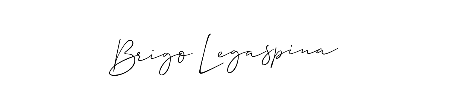 Make a beautiful signature design for name Brigo Legaspina. With this signature (Allison_Script) style, you can create a handwritten signature for free. Brigo Legaspina signature style 2 images and pictures png