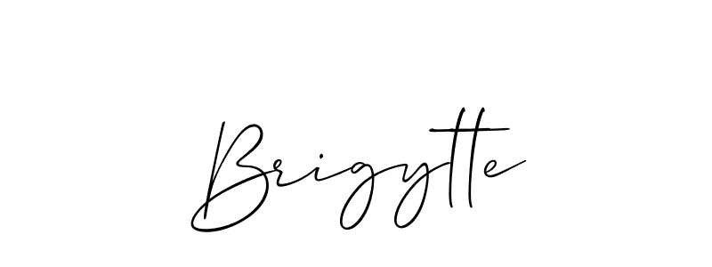 Create a beautiful signature design for name Brigytte. With this signature (Allison_Script) fonts, you can make a handwritten signature for free. Brigytte signature style 2 images and pictures png