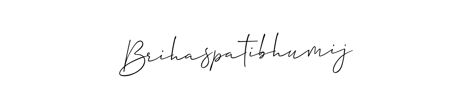 Use a signature maker to create a handwritten signature online. With this signature software, you can design (Allison_Script) your own signature for name Brihaspatibhumij. Brihaspatibhumij signature style 2 images and pictures png