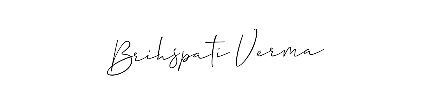 Brihspati Verma stylish signature style. Best Handwritten Sign (Allison_Script) for my name. Handwritten Signature Collection Ideas for my name Brihspati Verma. Brihspati Verma signature style 2 images and pictures png