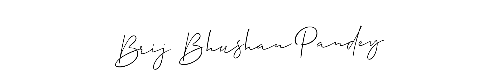 How to make Brij Bhushan Pandey name signature. Use Allison_Script style for creating short signs online. This is the latest handwritten sign. Brij Bhushan Pandey signature style 2 images and pictures png