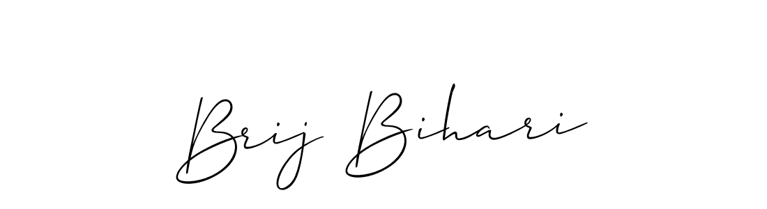 Allison_Script is a professional signature style that is perfect for those who want to add a touch of class to their signature. It is also a great choice for those who want to make their signature more unique. Get Brij Bihari name to fancy signature for free. Brij Bihari signature style 2 images and pictures png