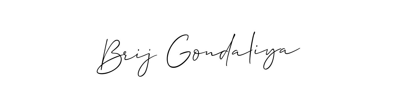 You can use this online signature creator to create a handwritten signature for the name Brij Gondaliya. This is the best online autograph maker. Brij Gondaliya signature style 2 images and pictures png