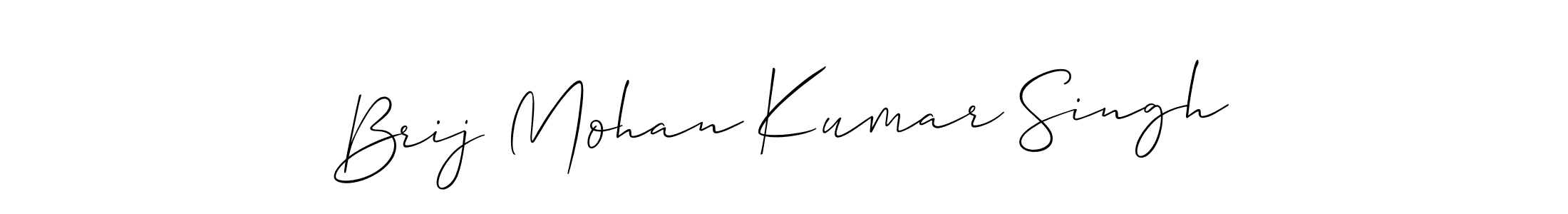 Brij Mohan Kumar Singh stylish signature style. Best Handwritten Sign (Allison_Script) for my name. Handwritten Signature Collection Ideas for my name Brij Mohan Kumar Singh. Brij Mohan Kumar Singh signature style 2 images and pictures png
