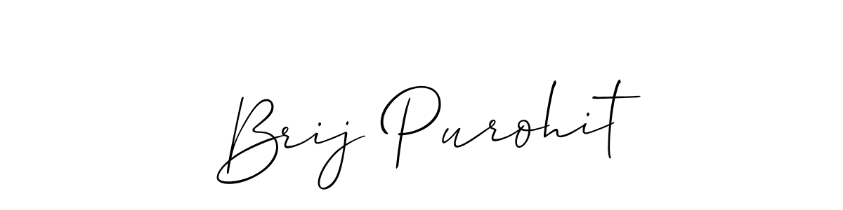 The best way (Allison_Script) to make a short signature is to pick only two or three words in your name. The name Brij Purohit include a total of six letters. For converting this name. Brij Purohit signature style 2 images and pictures png