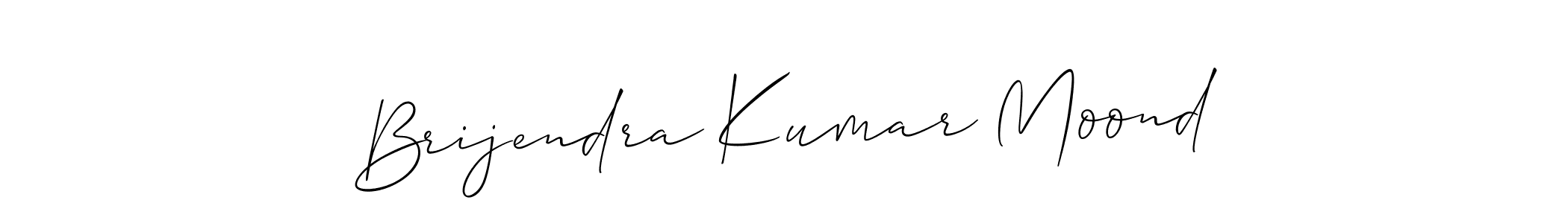 Create a beautiful signature design for name Brijendra Kumar Moond. With this signature (Allison_Script) fonts, you can make a handwritten signature for free. Brijendra Kumar Moond signature style 2 images and pictures png