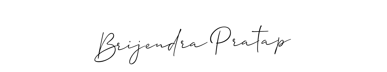 Make a beautiful signature design for name Brijendra Pratap. With this signature (Allison_Script) style, you can create a handwritten signature for free. Brijendra Pratap signature style 2 images and pictures png