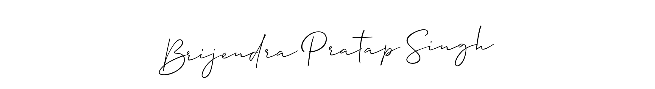 Create a beautiful signature design for name Brijendra Pratap Singh. With this signature (Allison_Script) fonts, you can make a handwritten signature for free. Brijendra Pratap Singh signature style 2 images and pictures png