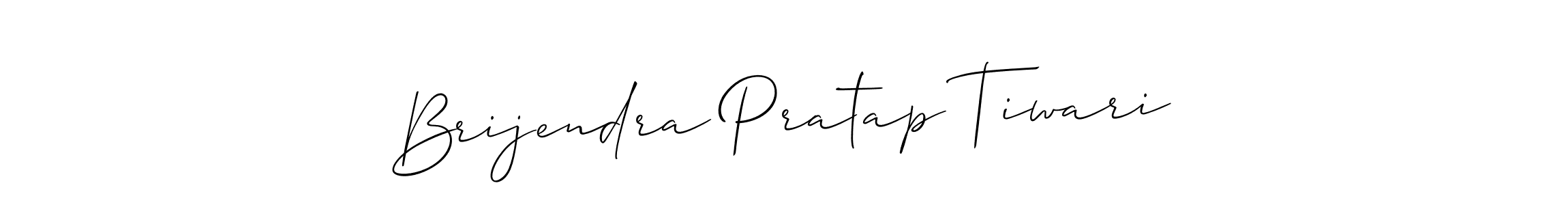 How to make Brijendra Pratap Tiwari signature? Allison_Script is a professional autograph style. Create handwritten signature for Brijendra Pratap Tiwari name. Brijendra Pratap Tiwari signature style 2 images and pictures png