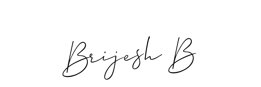 This is the best signature style for the Brijesh B name. Also you like these signature font (Allison_Script). Mix name signature. Brijesh B signature style 2 images and pictures png