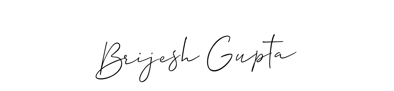 Brijesh Gupta stylish signature style. Best Handwritten Sign (Allison_Script) for my name. Handwritten Signature Collection Ideas for my name Brijesh Gupta. Brijesh Gupta signature style 2 images and pictures png