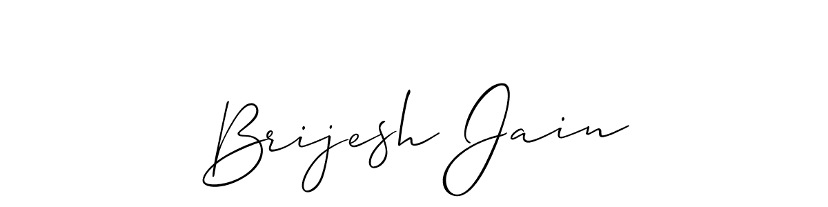 Make a short Brijesh Jain signature style. Manage your documents anywhere anytime using Allison_Script. Create and add eSignatures, submit forms, share and send files easily. Brijesh Jain signature style 2 images and pictures png