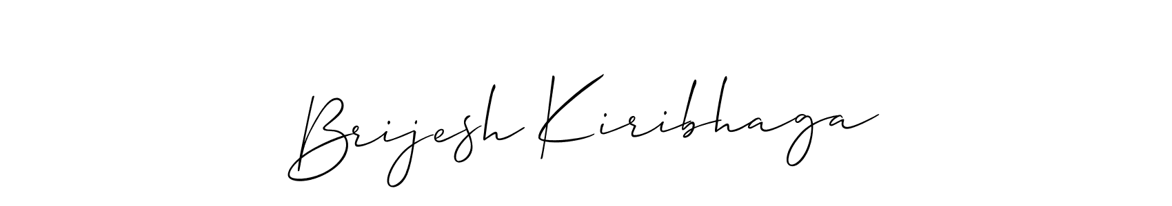 Similarly Allison_Script is the best handwritten signature design. Signature creator online .You can use it as an online autograph creator for name Brijesh Kiribhaga. Brijesh Kiribhaga signature style 2 images and pictures png