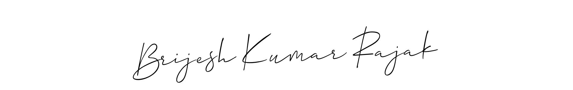 Design your own signature with our free online signature maker. With this signature software, you can create a handwritten (Allison_Script) signature for name Brijesh Kumar Rajak. Brijesh Kumar Rajak signature style 2 images and pictures png