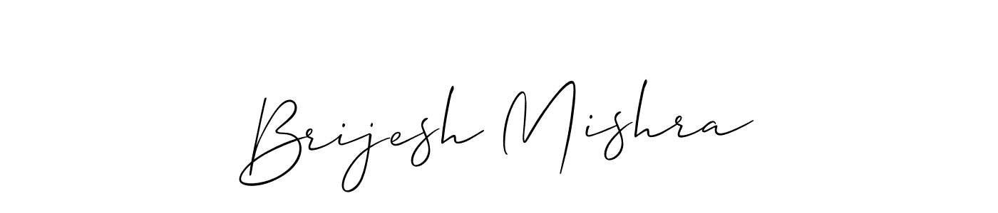 How to make Brijesh Mishra signature? Allison_Script is a professional autograph style. Create handwritten signature for Brijesh Mishra name. Brijesh Mishra signature style 2 images and pictures png