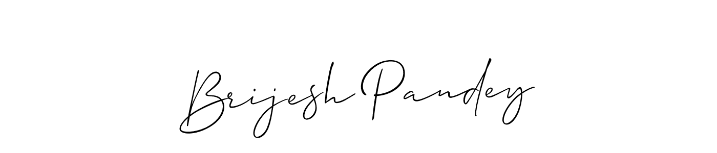 How to Draw Brijesh Pandey signature style? Allison_Script is a latest design signature styles for name Brijesh Pandey. Brijesh Pandey signature style 2 images and pictures png