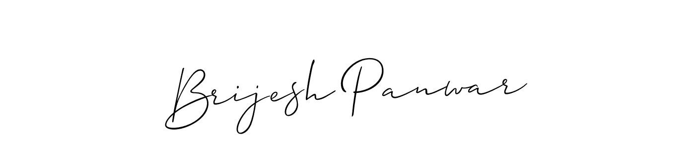 Design your own signature with our free online signature maker. With this signature software, you can create a handwritten (Allison_Script) signature for name Brijesh Panwar. Brijesh Panwar signature style 2 images and pictures png