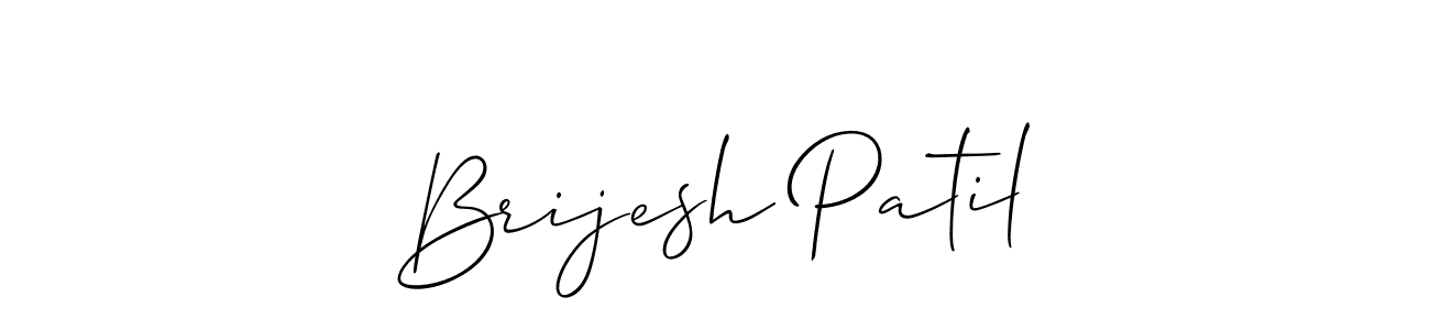 Create a beautiful signature design for name Brijesh Patil. With this signature (Allison_Script) fonts, you can make a handwritten signature for free. Brijesh Patil signature style 2 images and pictures png