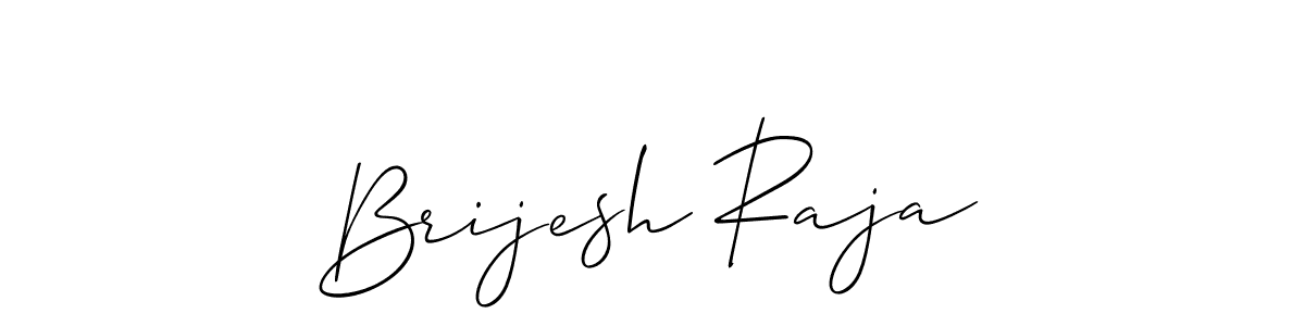 Make a beautiful signature design for name Brijesh Raja. With this signature (Allison_Script) style, you can create a handwritten signature for free. Brijesh Raja signature style 2 images and pictures png