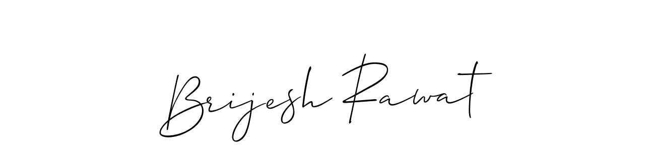 Use a signature maker to create a handwritten signature online. With this signature software, you can design (Allison_Script) your own signature for name Brijesh Rawat. Brijesh Rawat signature style 2 images and pictures png