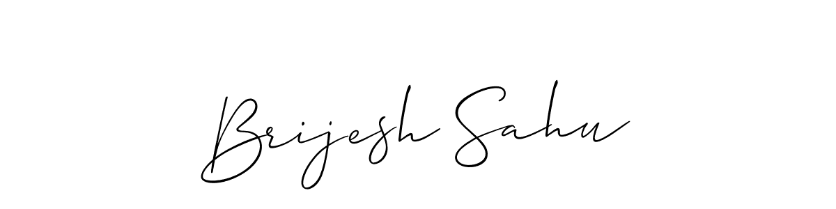 How to Draw Brijesh Sahu signature style? Allison_Script is a latest design signature styles for name Brijesh Sahu. Brijesh Sahu signature style 2 images and pictures png