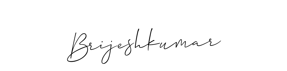 Make a short Brijeshkumar signature style. Manage your documents anywhere anytime using Allison_Script. Create and add eSignatures, submit forms, share and send files easily. Brijeshkumar signature style 2 images and pictures png
