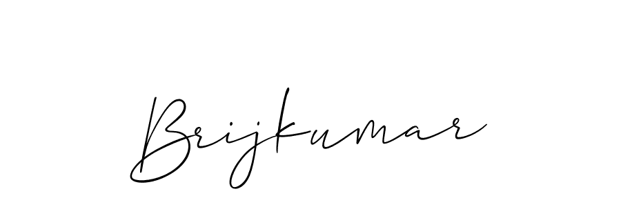 How to make Brijkumar signature? Allison_Script is a professional autograph style. Create handwritten signature for Brijkumar name. Brijkumar signature style 2 images and pictures png