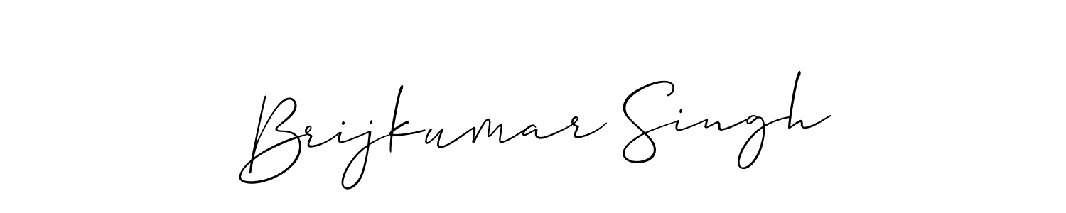 This is the best signature style for the Brijkumar Singh name. Also you like these signature font (Allison_Script). Mix name signature. Brijkumar Singh signature style 2 images and pictures png