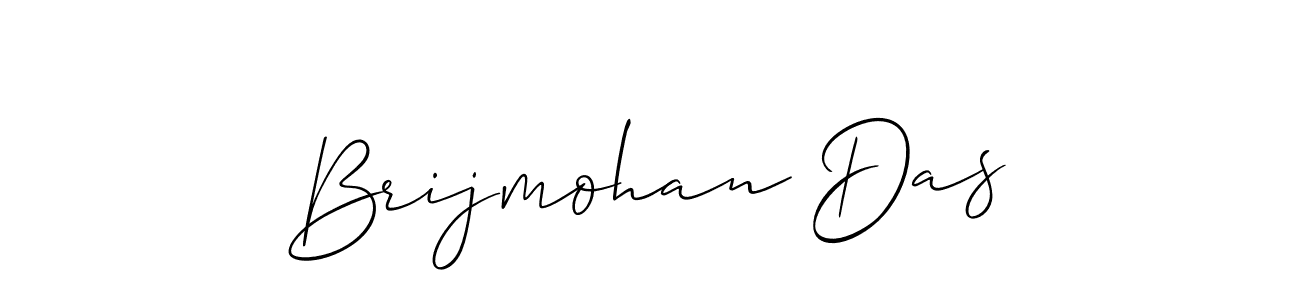 Make a beautiful signature design for name Brijmohan Das. With this signature (Allison_Script) style, you can create a handwritten signature for free. Brijmohan Das signature style 2 images and pictures png