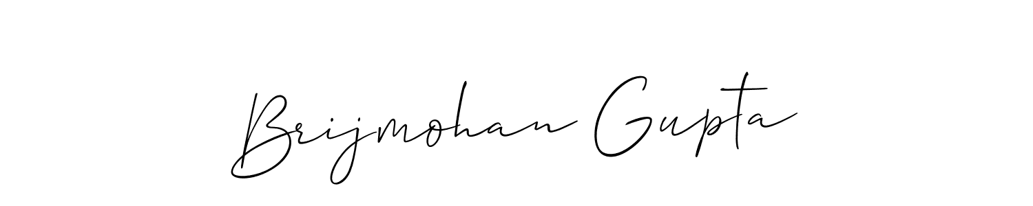 Brijmohan Gupta stylish signature style. Best Handwritten Sign (Allison_Script) for my name. Handwritten Signature Collection Ideas for my name Brijmohan Gupta. Brijmohan Gupta signature style 2 images and pictures png