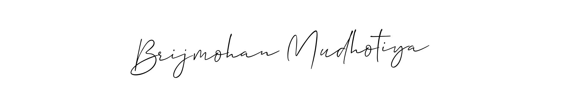 Here are the top 10 professional signature styles for the name Brijmohan Mudhotiya. These are the best autograph styles you can use for your name. Brijmohan Mudhotiya signature style 2 images and pictures png