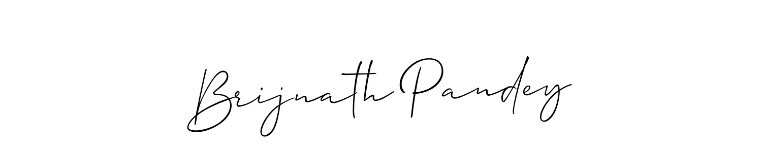 Make a short Brijnath Pandey signature style. Manage your documents anywhere anytime using Allison_Script. Create and add eSignatures, submit forms, share and send files easily. Brijnath Pandey signature style 2 images and pictures png
