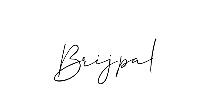 How to make Brijpal name signature. Use Allison_Script style for creating short signs online. This is the latest handwritten sign. Brijpal signature style 2 images and pictures png