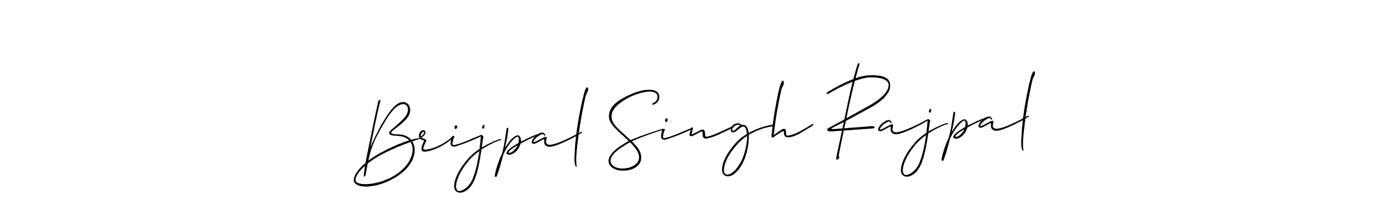 You should practise on your own different ways (Allison_Script) to write your name (Brijpal Singh Rajpal) in signature. don't let someone else do it for you. Brijpal Singh Rajpal signature style 2 images and pictures png