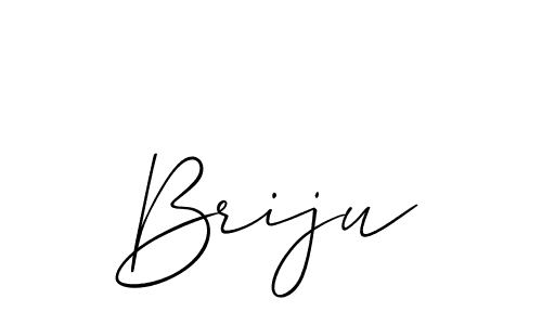 How to make Briju signature? Allison_Script is a professional autograph style. Create handwritten signature for Briju name. Briju signature style 2 images and pictures png