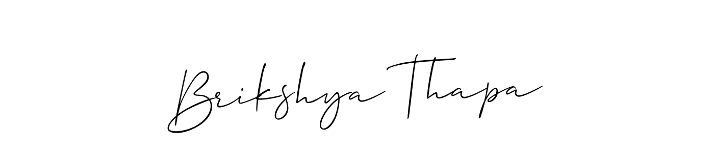 How to Draw Brikshya Thapa signature style? Allison_Script is a latest design signature styles for name Brikshya Thapa. Brikshya Thapa signature style 2 images and pictures png